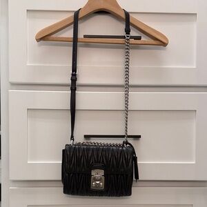 Miu Miu Black Leather crossbody bag